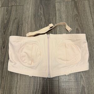Lansinoh Light Pink Pumping and Nursing Bra Women's Size L Plus NWOT